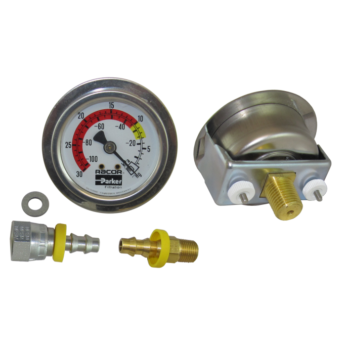 Controls & Steering Racor 1606B RK19668 Vacuum Gauge Kit with 2" Gauge